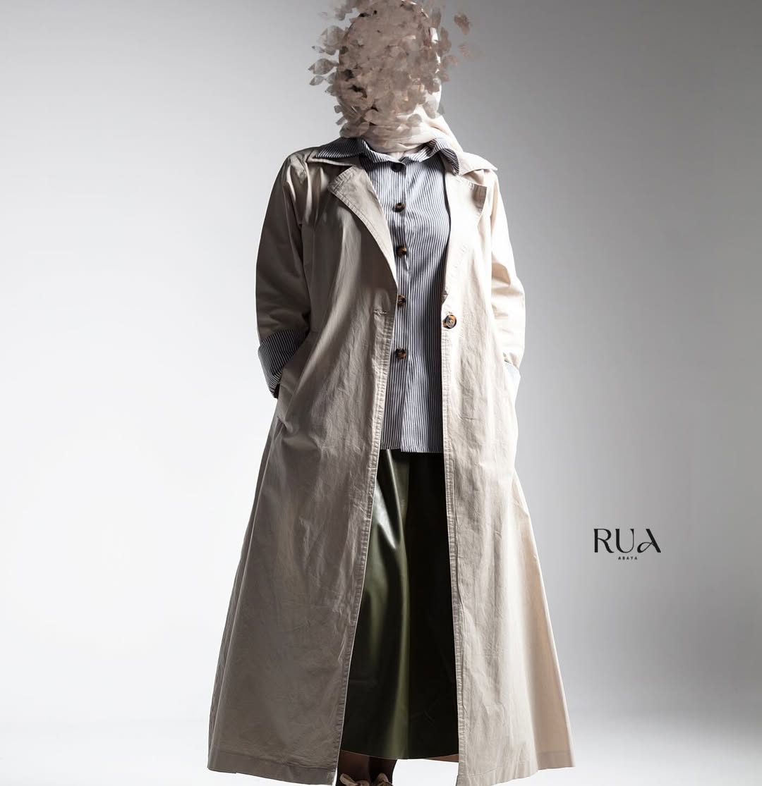 Straight Cut Trench Abaya
